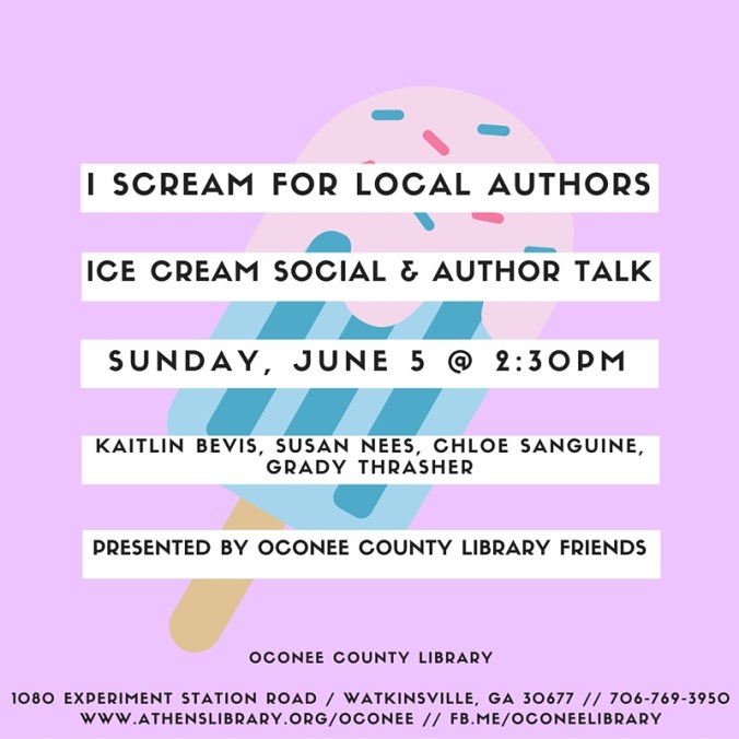I SCREAM FOR LOCAL AUTHORS